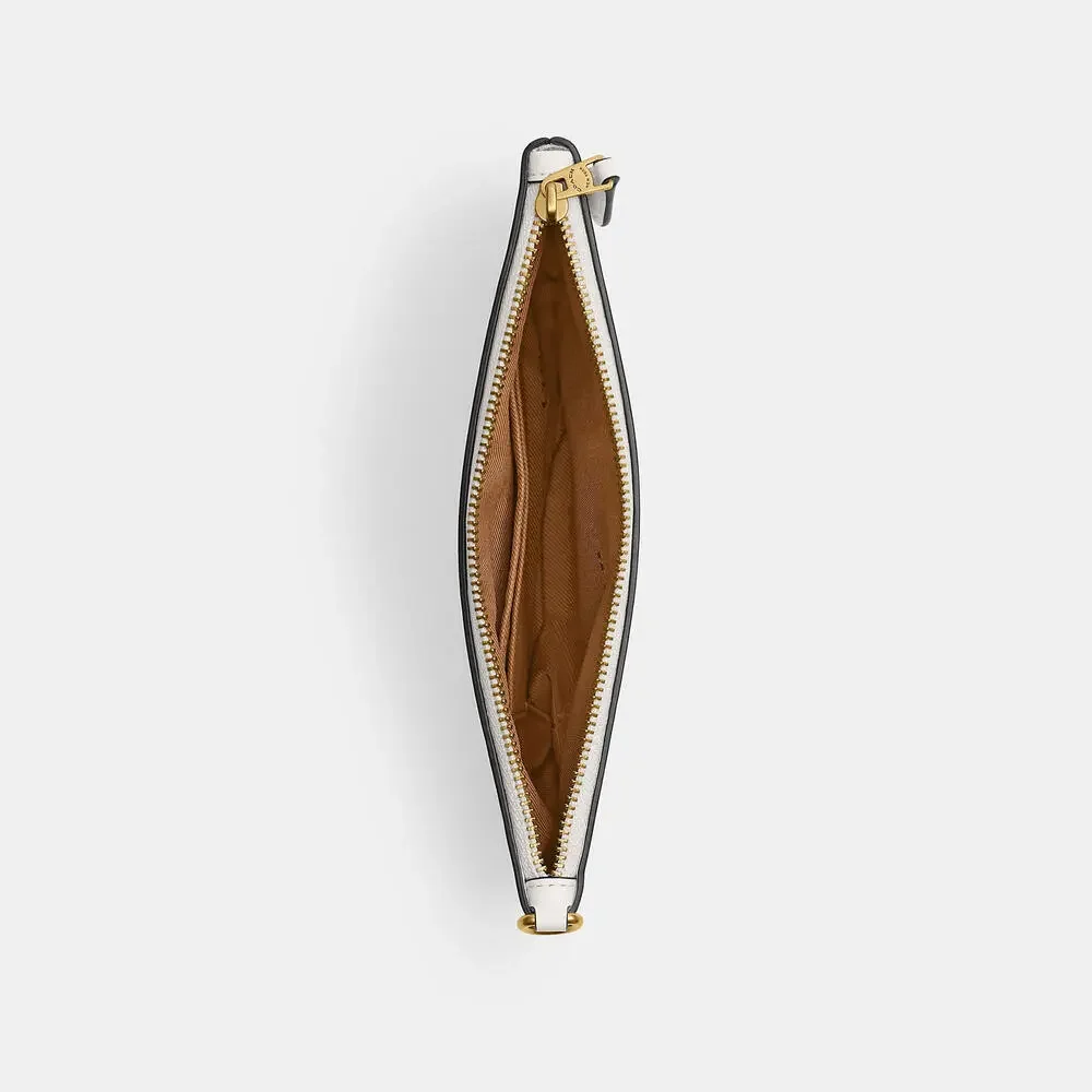 💜 NWT Coach Chalk Large  Essential Wristlet With Sticker Print and Gold Hardware - Picture 2 of 9